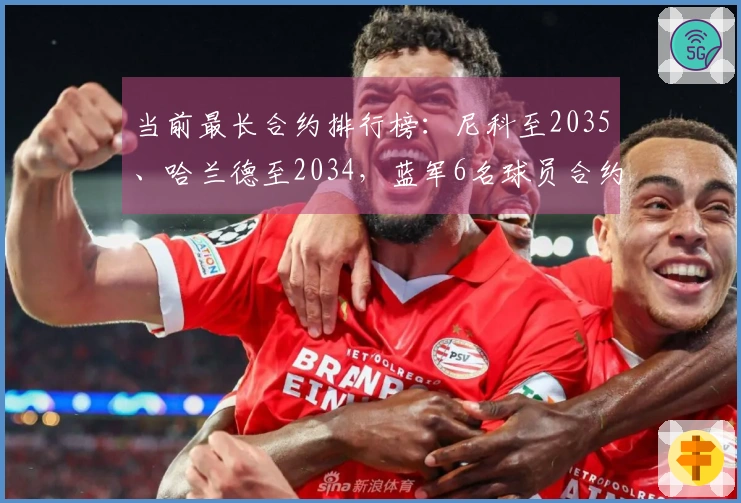 当前最长合约排行榜：尼科至2035、哈兰德至2034，蓝军6名球员合约至2033年